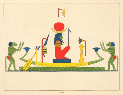 The God Khonsu, Illustration from Pantheon Egyptien: Collection des Personnages Mythologiques de l